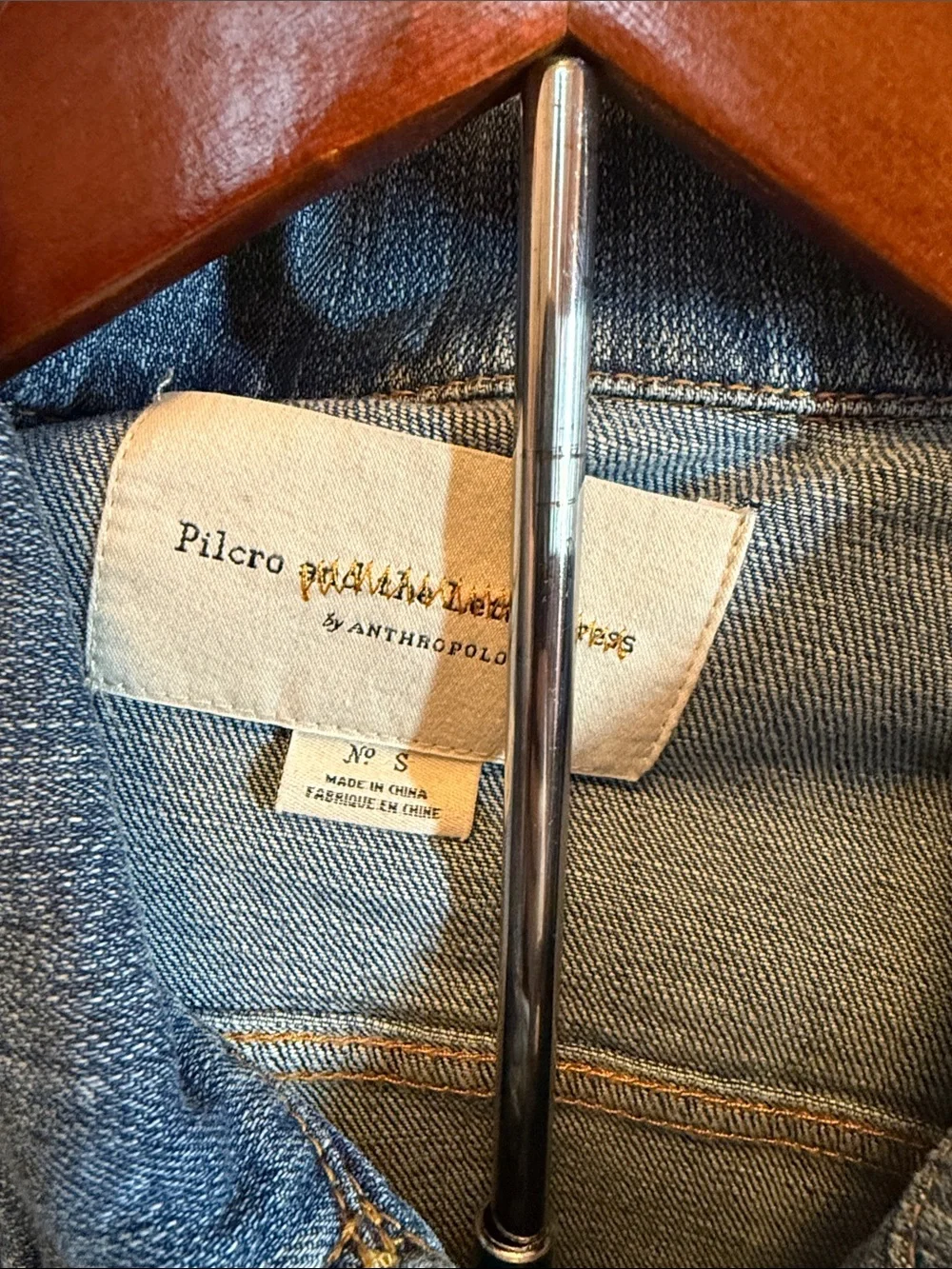 Pilcro and the Letterpress Denim Jacket size small - Picture 2 of 8